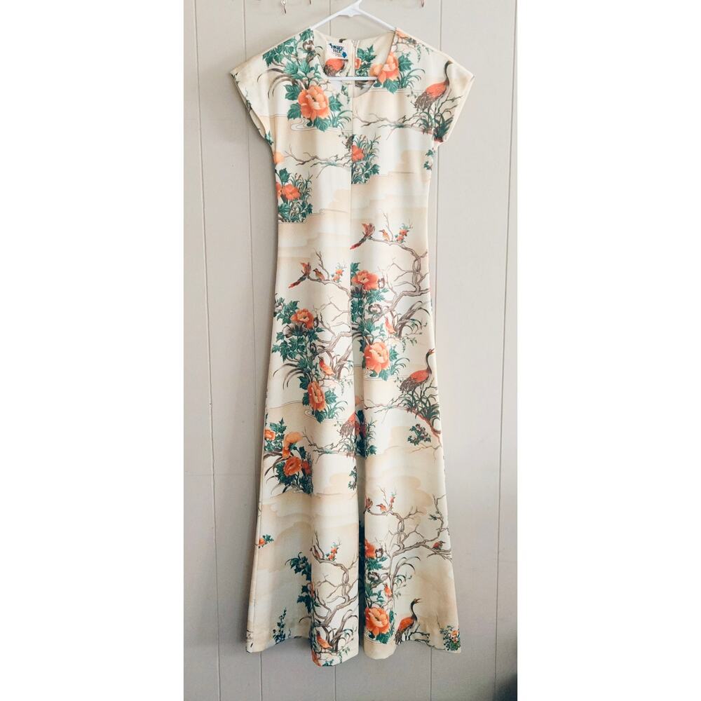 Pacific Isle Creation of Hawaii VTG Ladies A-Line Maxi Dress